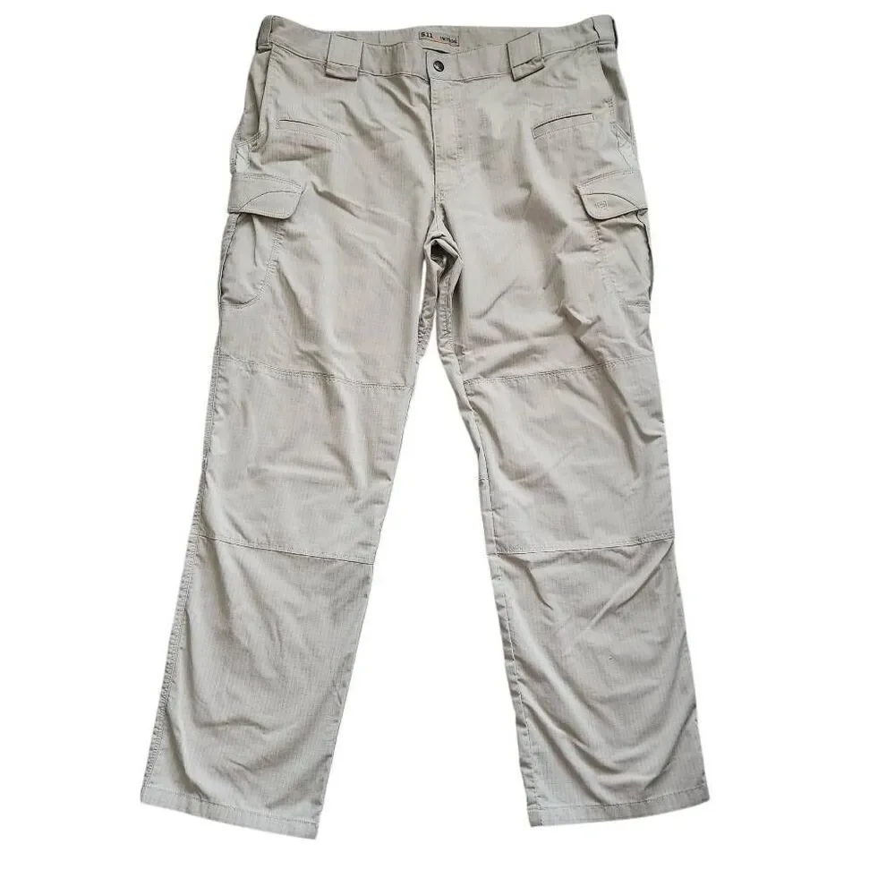 5.11 Tactical Stryke Cargo Pants Mens 44 X 34‎ khaki Ripstop Canvas Utility Work